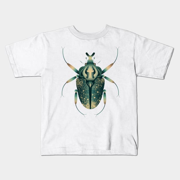 Goliath beetle Kids T-Shirt by Léo Alexandre